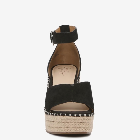 NEW CROWN VINTAGE JAUSSIE ESPADRILLE WEDGE SANDAL SIZE: 7.5 - Picture 2 of 12